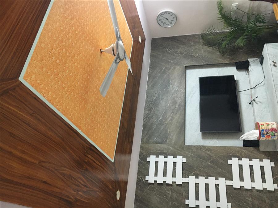 Premium living room interior by Akshay Interiors
